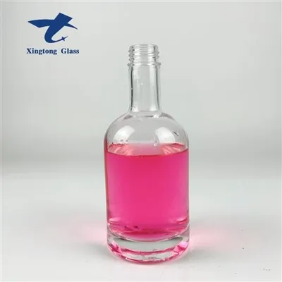 375 ml-es kerek csavaros üvegpalackok